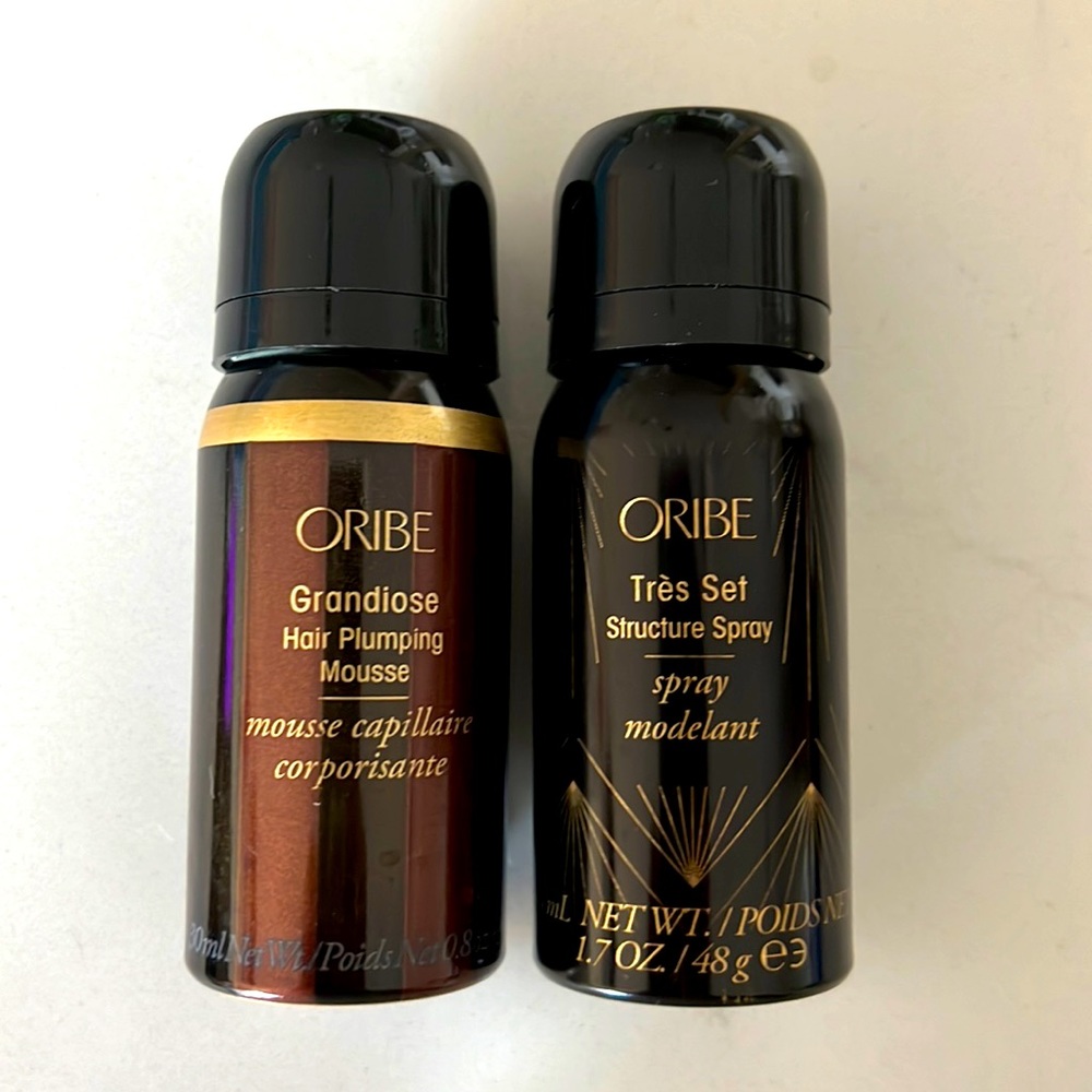 Probe hair plumping mousse and structure spray sample size bundle